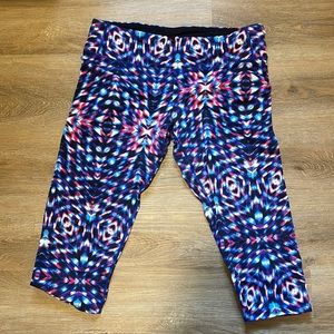 Psychedelic Cropped Tuff Athletics Leggings